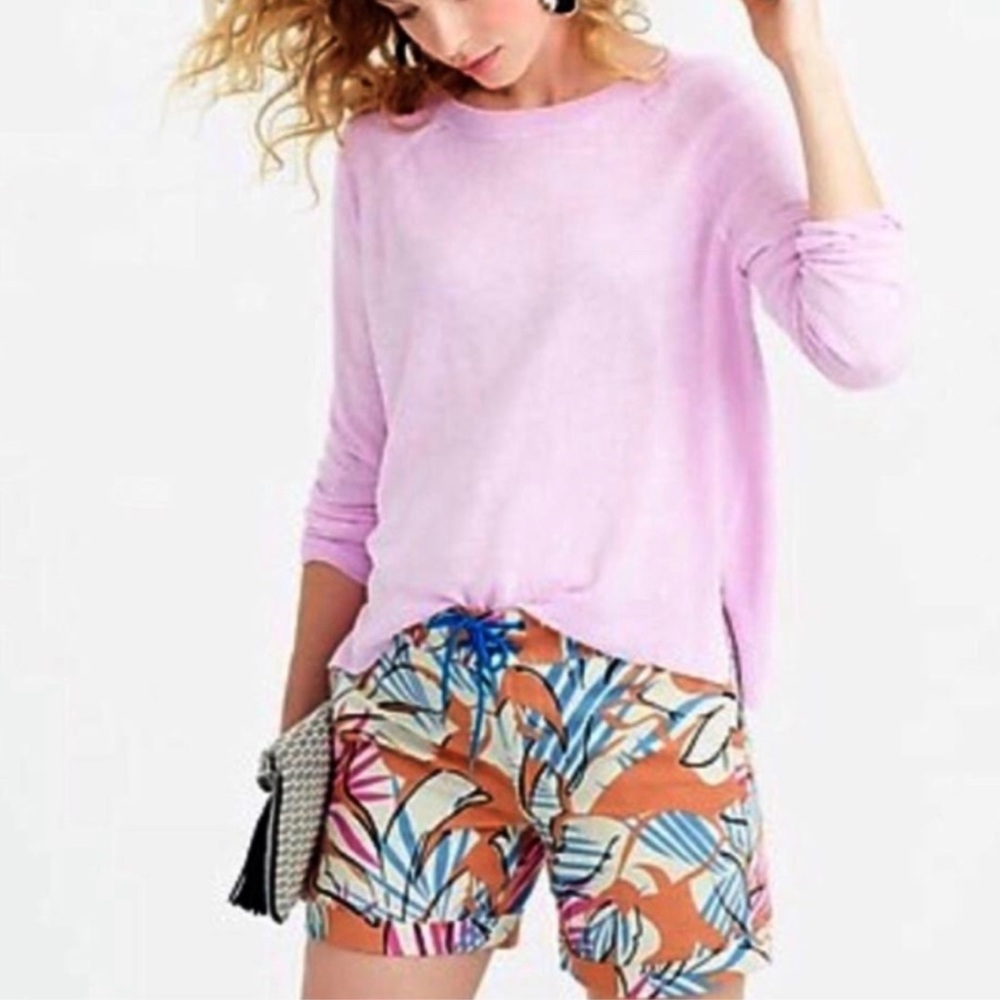 J.Crew Desert Oasis Linen Board Shorts
